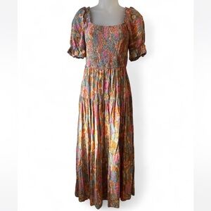 Floral Smocked Maxi Dress